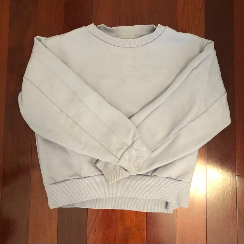 Everlane Lilac Classic French Terry Crew